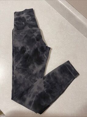 lululemon athletica Black Tie-Dye Leggings